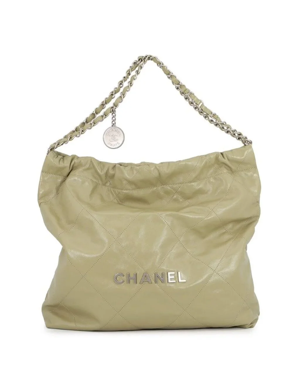 Chanel Handbag 22 Quilted Small Shiny Calf Leather
